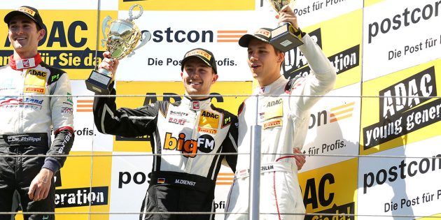 Youngster Marvin Dienst lieferte im bigFM Racing Team Schütz Motorsport eine starke Vorstellung ab und wurde am Sonntag mit seinem ersten Podium belohnt. Foto: oh