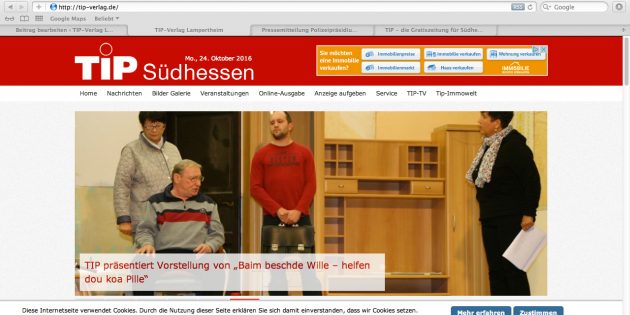 TIP-Homepage erstrahlt in neuem Design