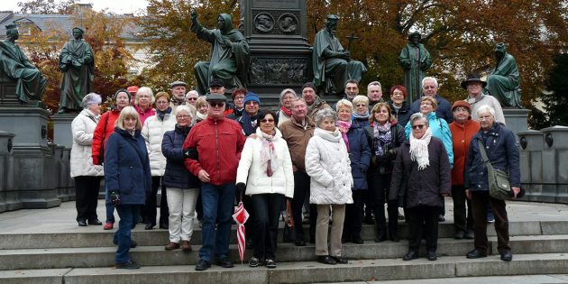 Begab sich auf die Spuren Martin Luthers in Worms: Die Wandergruppe der TG Biblis. Foto: oh