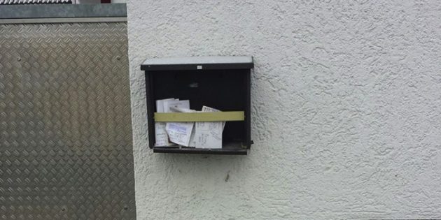 Briefkasten in Silvesternacht zerstört