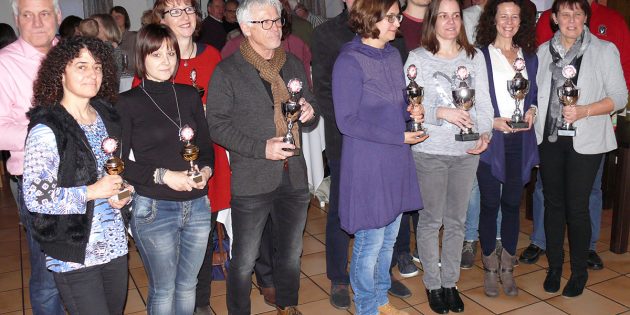 Beim Neujahrsempfang des TC Bürstadt wurden unter anderem die Vereinsmeister geehrt. Foto: oh