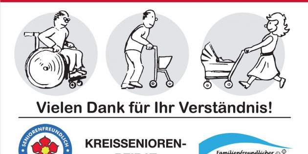 Soll für mehr Rücksichtnahme werben: Die Gehwegkarte des Kreisseniorenbeirates. Foto: oh
