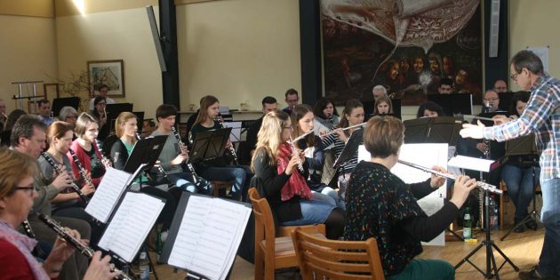 Das Große Orchester der KKM probte am Wochenende eifrig und bereitet sich derzeit intensiv auf das bevorstehende Frühjahrskonzert am 26. März vor. Foto: Eva Wiegand