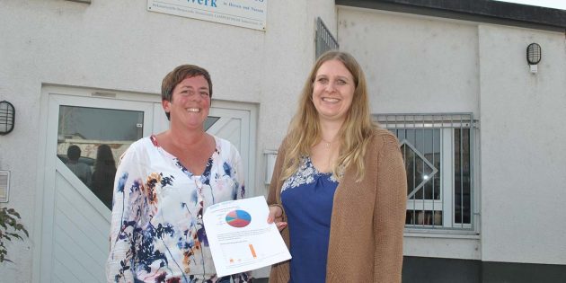 Kerstin Biehal und Tatjana Maier-Borst (v.r.) leisten erfolgreiche Jugendberufshilfe im Diakonischen Werk Bergstraße. Foto: Benjamin Kloos