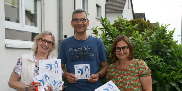 Ein Herz und ein Nest für Schwalben