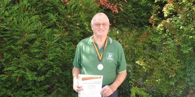 Heinz Janson Deutscher Seniorenmeister im Gewichtwerfen