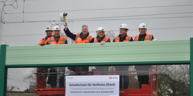 Transparenter Schutz vor Bahnlärm