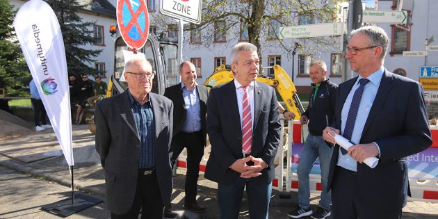 Highspeed-Internet für Lampertheimer Ortsteil Hüttenfeld. Der Baustart ist erfolgt. Foto:  Unitymedia