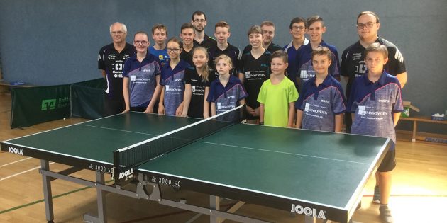 Tischtennisspieler schwitzen für Rundenstart im September