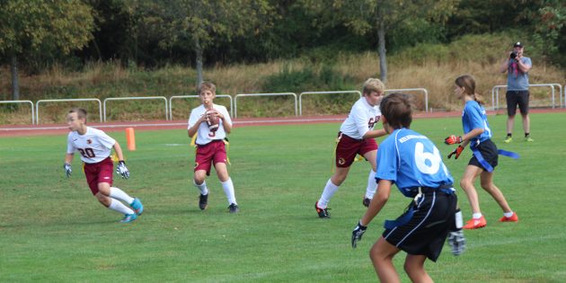 Spannende Spiele standen am Finaltag der Hessischen Meisterschaft in der Klasse der Altersklasse U13-Flag auf dem Programm. Foto: Eva Wiegand