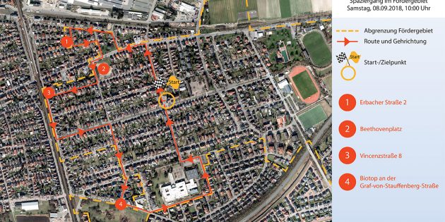 Der Beethovenplatz und das Biotop an der Graf-von Stauffenberg-Straße stehen bei der ersten Route unter anderem im Fokus. Foto: NH ProjektStadt