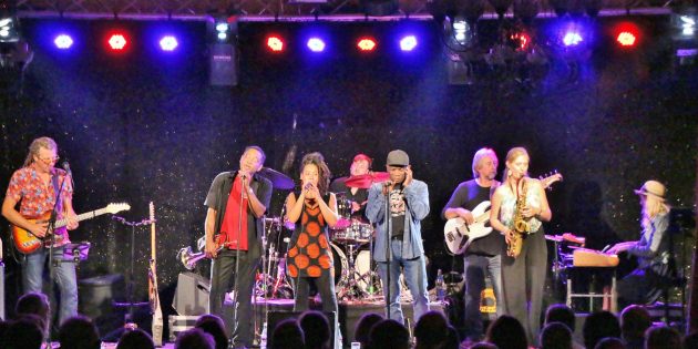 Im sommerschwülen Schwanensaal waren die Konzertbesucher gemeinsam mit Kirt Dallaway and Friends mitten in der Karibik gelandet. Foto: Hannelore Nowacki