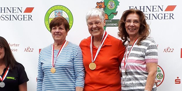 Bärbel Stockmann, Heike Link und Annerose Krezdorn waren zielsicher 
