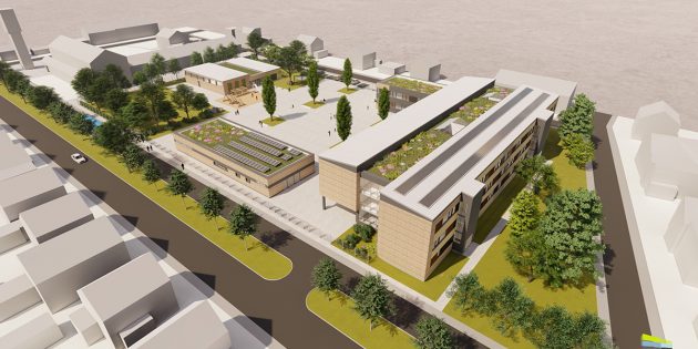 Die Schillerschule Bürstadt wird nach der Modernisierung und dem Umbau in neuem Glanz erstrahlen. Foto: Architekten Klinger Brückmann