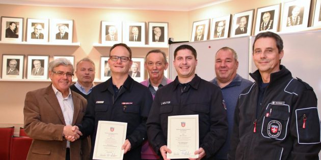 Ernennungsurkunden für Führungskräfte der Freiwilligen Feuerwehr