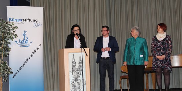 Britta Spatz (links), die Vorsitzende der Bürgerstiftung blickt mit ihren Vorstandkollegen Alexander Scholl, Gisela Gibtner und Jessica Wilker-Nahm auf ein ereignisreichen Jahr 2018 zurück. Foto: Eva Wiegand