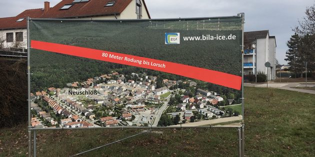 Direkt an Neuschloß vorbei könnte die ICE-Trasse laufen – BILA und Bürgerkammer rufen zum Lichterzug am Freitag auf. Foto: Ulrich Guldner