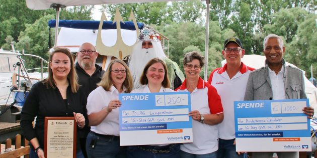Spendenfreudige Gemeinschaft feierte Hafenfest am Altrhein 