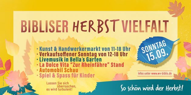 „Bibliser Herbstvielfalt” lockt mit attraktiven Angeboten