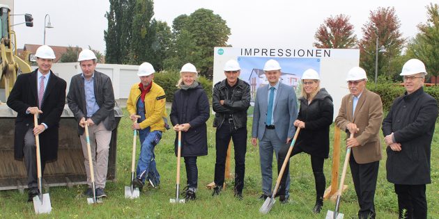 In der Sophie-Scholl-Straße beginnt die Baugenossenschaft Lampertheim ein Neubauprojekt mit zehn Wohnungen im Rahmen der mittelbaren Belegung. Foto: Eva Wiegand 