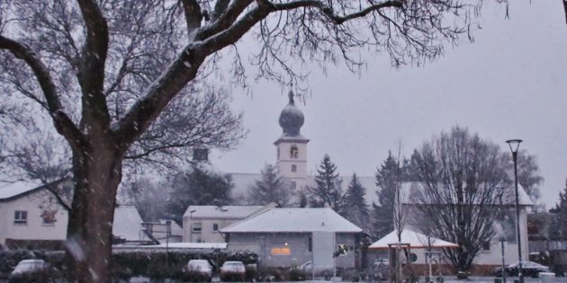 Traumhafter Winter im Bürgerhauspark Bürstadt