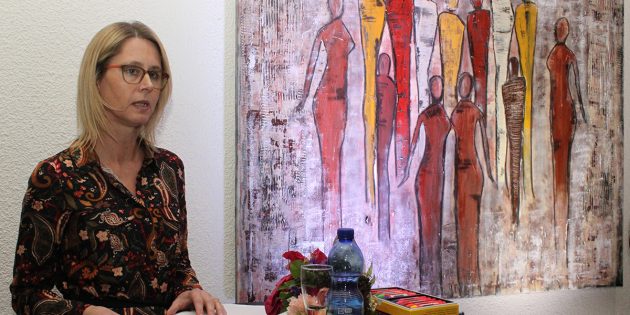 Bis zum 22. April sind die Werke von Silke Gerbershagen im Haus am Römer zu sehen. Foto: Nadine Schütz