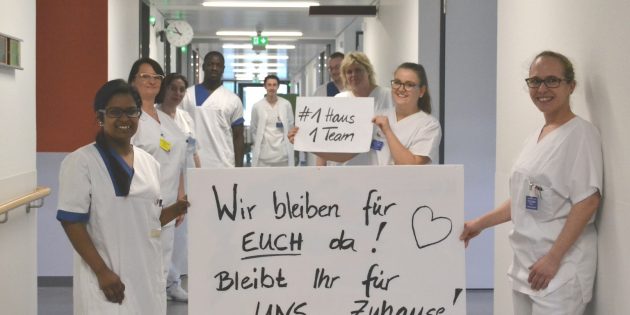 Der Appell „Bleibt gesund! #StayAtHome“ an die Bevölkerung erging  am 18. März auch von Station 3 auf Facebook an die User des Kreiskrankenhauses Bergstraße. Foto: Kreiskrankenhaus Bergstraße