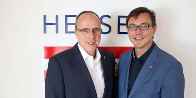 Der hessische Innenminister Peter Beuth und der Landtagsabgeordnete Alexander Bauer (von links). Foto: oh