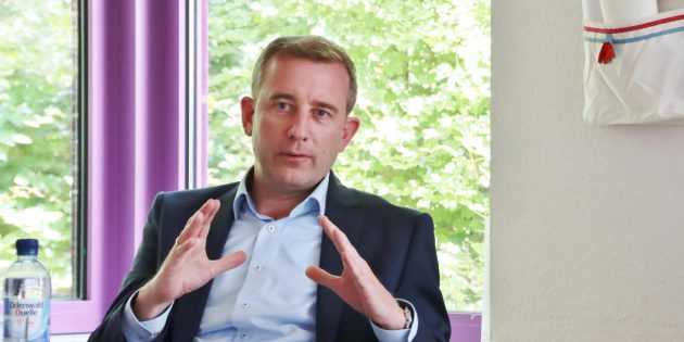 Kreisbeigeordneter Karsten Krug erläuterte sein Wahlprogramm zur Landratswahl 2021. Foto: Hannelore Nowacki