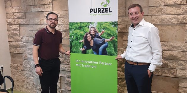 Johannes Steigleder von Purzel Fürth und der Spd-Landratskandidat Karsten Krug. Foto: oh