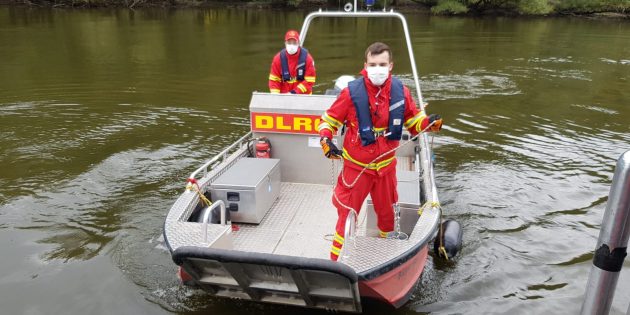 Wie auch die Anfahrt der Boote verlief die Übung der DLRG reibungslos. Foto: oh