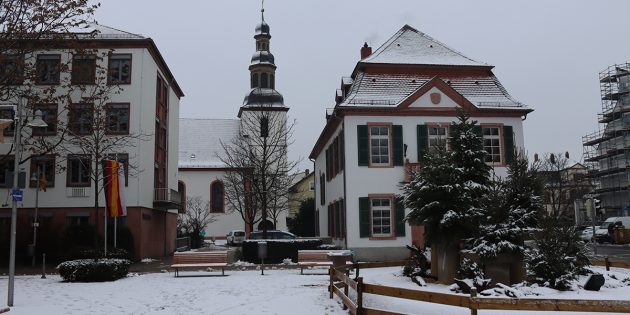 Winterlandschaft in Lampertheim