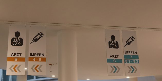 Das Impfzentrum des Kreises ist eingerichtet – sobald der Impfstoff da ist, kann mit den Impfungen begonnen werden. Foto: Benjamin Kloos