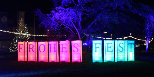 Ab sofort bis einschließlich 21. Dezember können sich die Besucher im Park jeden Tag von 16 bis 22 Uhr von den durch Tobias Rohatsch geschaffenen Illuminationen verzaubern lassen. Foto: Eva Wiegand 