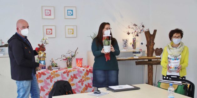 Kunstausstellung im Schaufenster