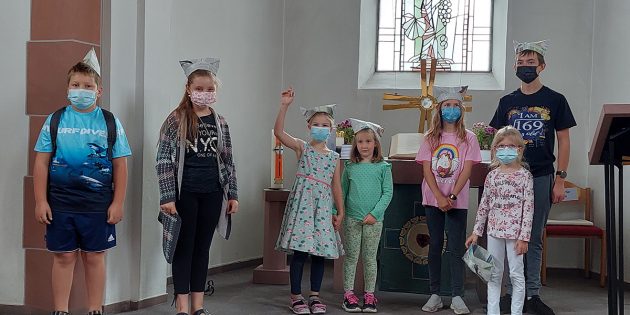Endlich konnte der KinderKirchenMorgen in Bürstadt wieder in Präsenz stattfinden! Foto: oh