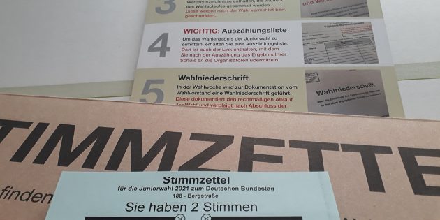 Am 26. September wird der neue Bundestag gewählt. Schülerinnen und Schüler des Litauischen Gymnasiums präsentieren im Vorfeld zur Bundestagswahl 2021 wichtige Begriffe. Foto: oh