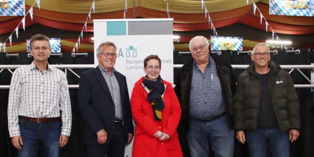Der neue Aufsichtsrat der Baugenossenschaft Lampertheim: Die Mitgliederversammlung wählte Jens Klingler (von links) und Walter Konrad einstimmig wieder, Katharina Rohde ist neu gewählt, während Heinz Staab und Helmut Gärtner nicht zur Wahl standen, ebenso Peter Medert (nicht im Bild). Foto: Hannelore Nowacki