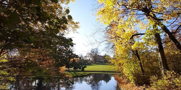 Herrnsheimer Schlosspark im Herbst. Foto: Tourist Info Worms