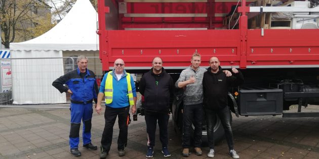 Das Team um Sascha Kronenberger brachte Hilfsgüter mit dem LKW der Freiwilligen Feuerwehr Bürstadt ins Ahrtal.