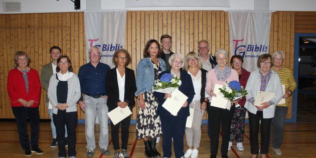 Zahlreiche Jubilare wurden für die für langjährige Mitgliedschaft in der TG Biblis geehrt. Foto: oh