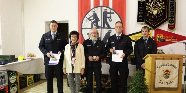 Erhielten Besondere sowie staatliche Ehrungen: Sebastian Kaiser, Barbara Schader, Günter Dinges, Dirk Neumann und Simon Lambrecht (v.l.). Foto: Annika Peter