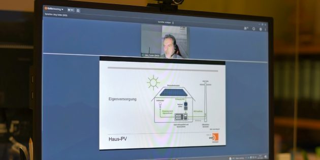 Die zehnte Sitzung des Energieberater-Netzwerkes mit dem Themenschwerpunkt „Photovoltaik“ fand online statt. Foto: oh