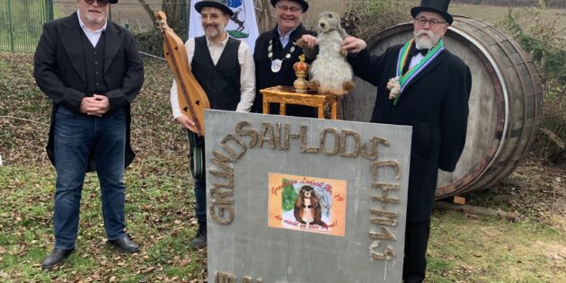 In Bockenheim feierte die sogenannte „Grundsau Lodge Nr. 19 im alte Land“ den „Groundhog Day“. Foto: oh