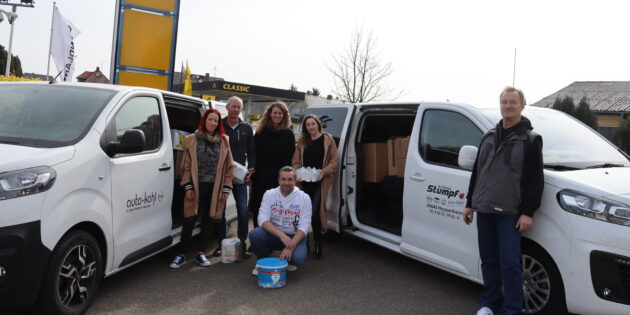 Janine und Patrick Kohl organisierten gemeinsam mit Freunden und Familie sowie Thomas Molitor und Beata Kowalska-Krzyszton einen Transport, der Spenden nach Polen und Mütter mit ihren Kindern in den Kreis Bergstraße bringt.  Foto: Benjamin Kloos