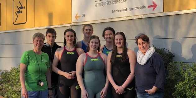 Das Team der SG Neptun Lampertheim zeigte in Heidelberg starke Leistungen. Foto: oh
