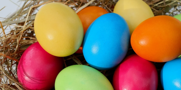 Selbst gebastelte Frühlings- und Osterbasteleien 