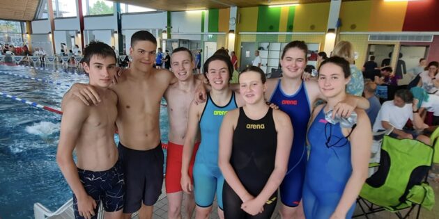 Das frühe Aufstehen hat sich rentiert – die Schwimmerinnen und Schwimmer konnten zahlreiche Rekorde verzeichnen. Foto: oh
