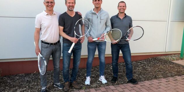 Die Herren 50 des TC Lampertheim. Foto: oh