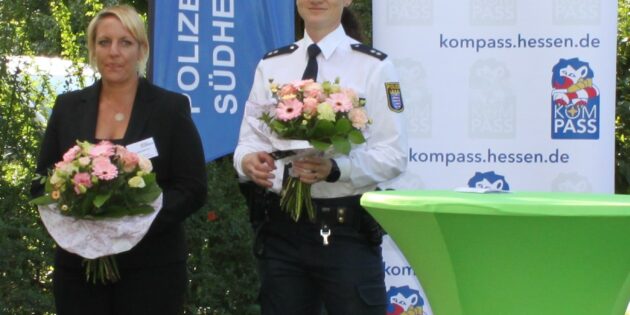 Katja Stotz-Şen und Schutzfrau vor Ort Christina Wegerle, hier beim Präventionstag im vergangenen September, haben für die Belange der Bürger stets ein offenes Ohr. Foto: Nadine Schütz